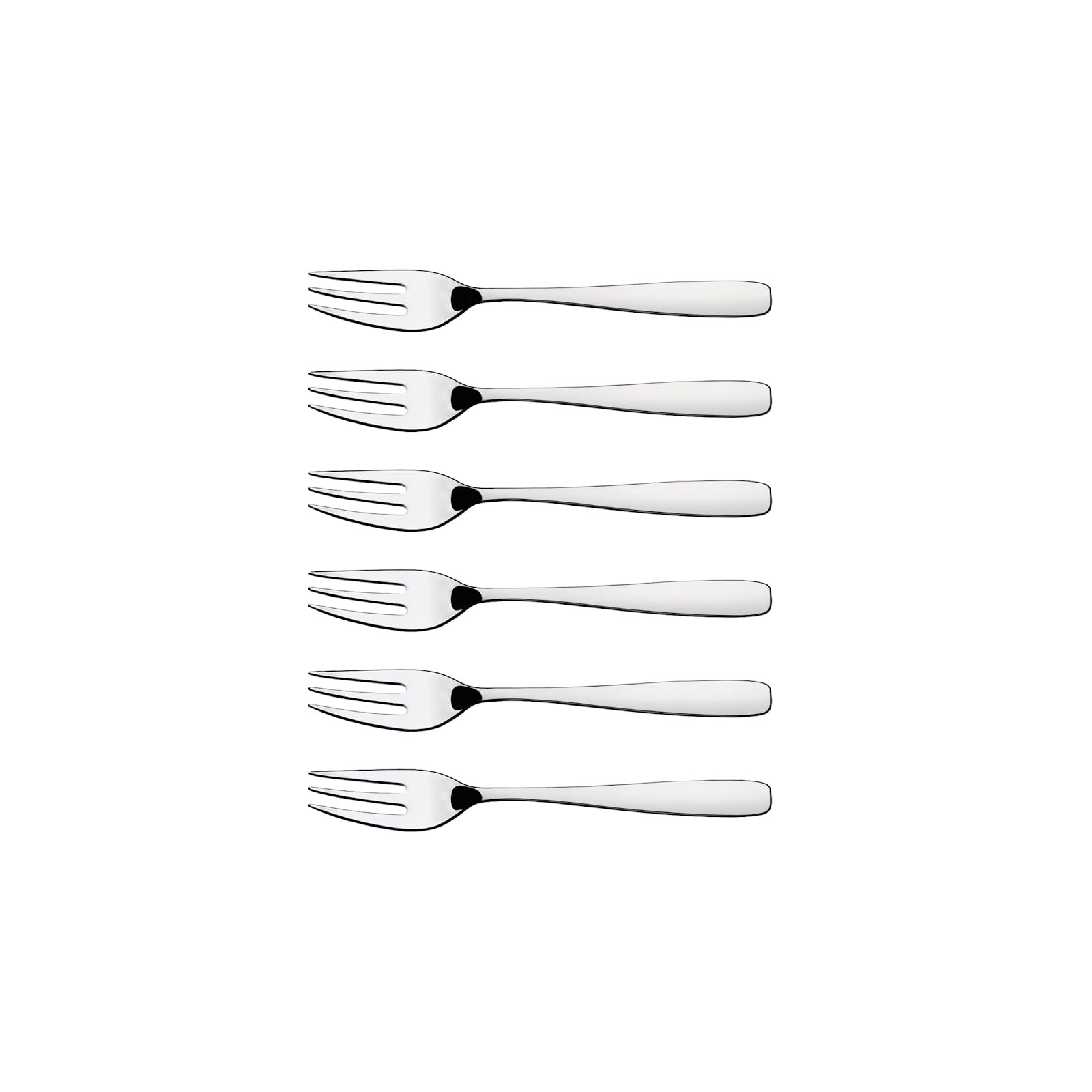 Tramontina Set of 6 Stainless Steel Cake Dessert Forks 6 Pcs., Stainlesssteel