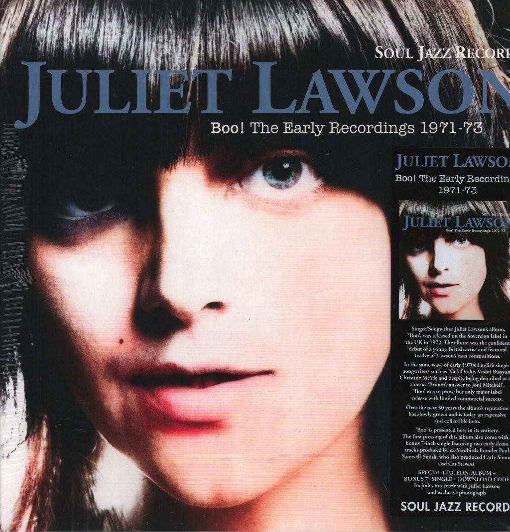 Juliet Lawson Boo! the Early Recordings 1971-73 LP vinyl Europe Soul Jazz 2024