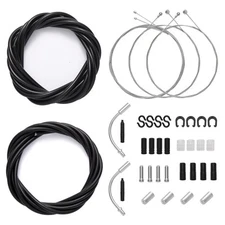 Universal Bike Brake Cable and Shift Derailleur Cable Bike Cable Housing Kit,...
