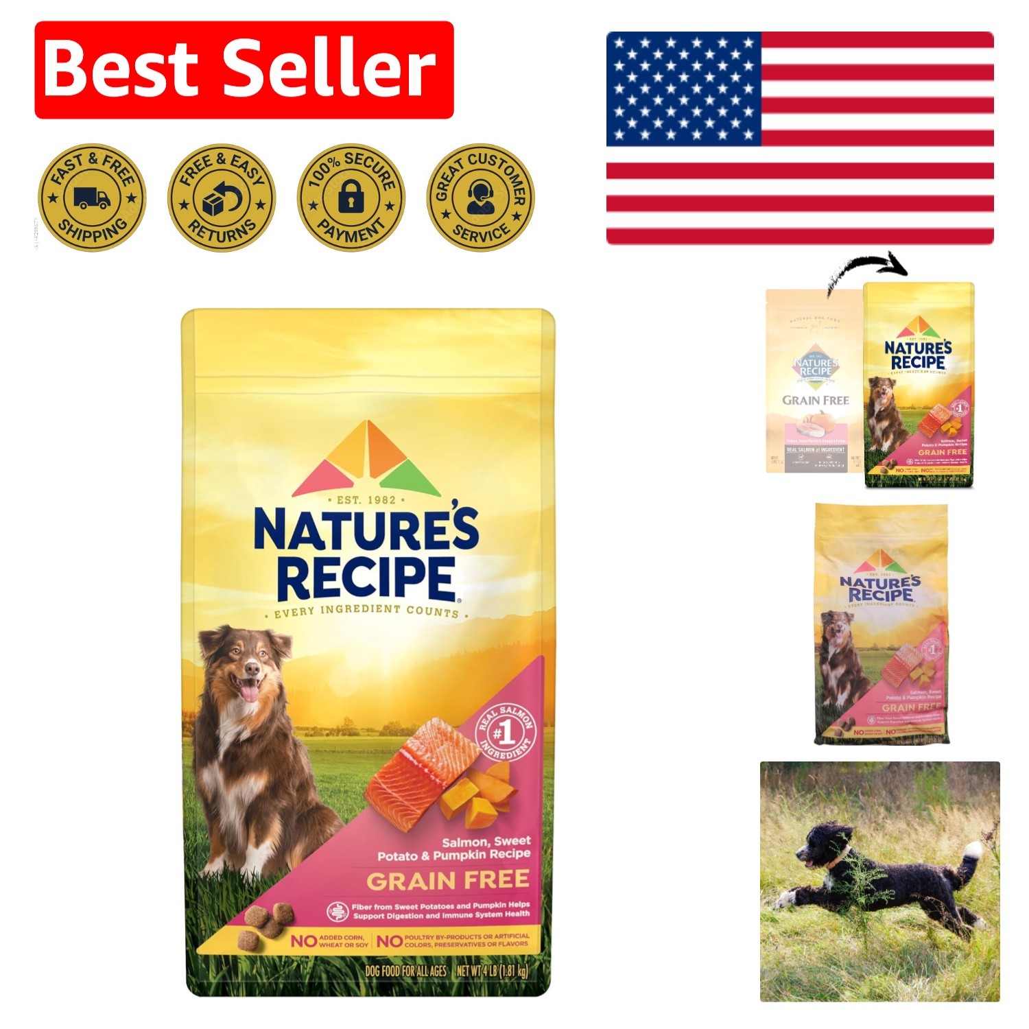 With Sweet Potato & Pumpkin For All Breeds