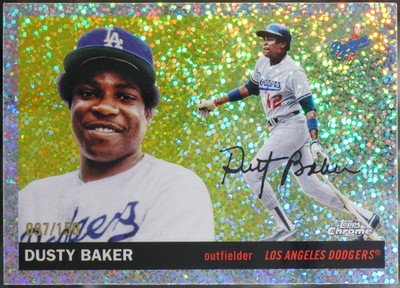 2025 Topps Chrome Platinum #391 Dusty Baker Speckle Refractors /150 Baseball NM