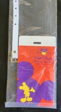 Walt Disney Travel Company promotional luggage tag Mickey Mouse 1990's, New