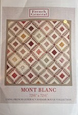 French General Mont Blanc Pieced Quilt Patter...