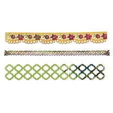 1 Stanzschablone Schnörkel Bordüren Card Edges Decorative Strip Sizzlits Sizzix