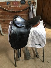 Stubben Romanus dressage saddle, 16.5 seat, 26" Extended Billets