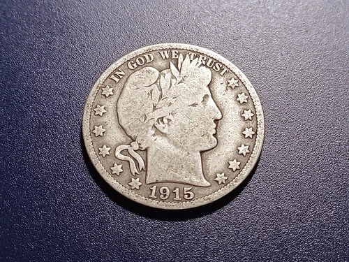 VG 1915-S Barber Half Dollar
