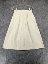 Vintage College Town Skirt Womens Medium A Line Midi Pleated Pockets USA 70s