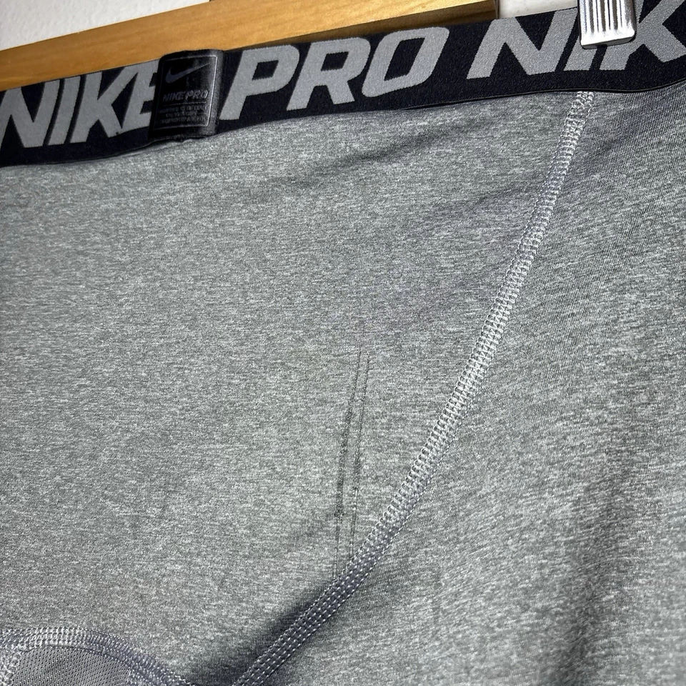 Nike Pro Collant Genial Medias de Compresión Pantalones Para Hombres Grandes Gris Dri-FIT Entrenamiento Foto 3 de 4