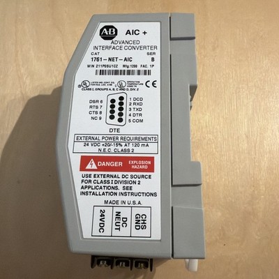 Allen Bradley AB AIC+ Advanced Interface Converter 1761-NET-AIC SER B