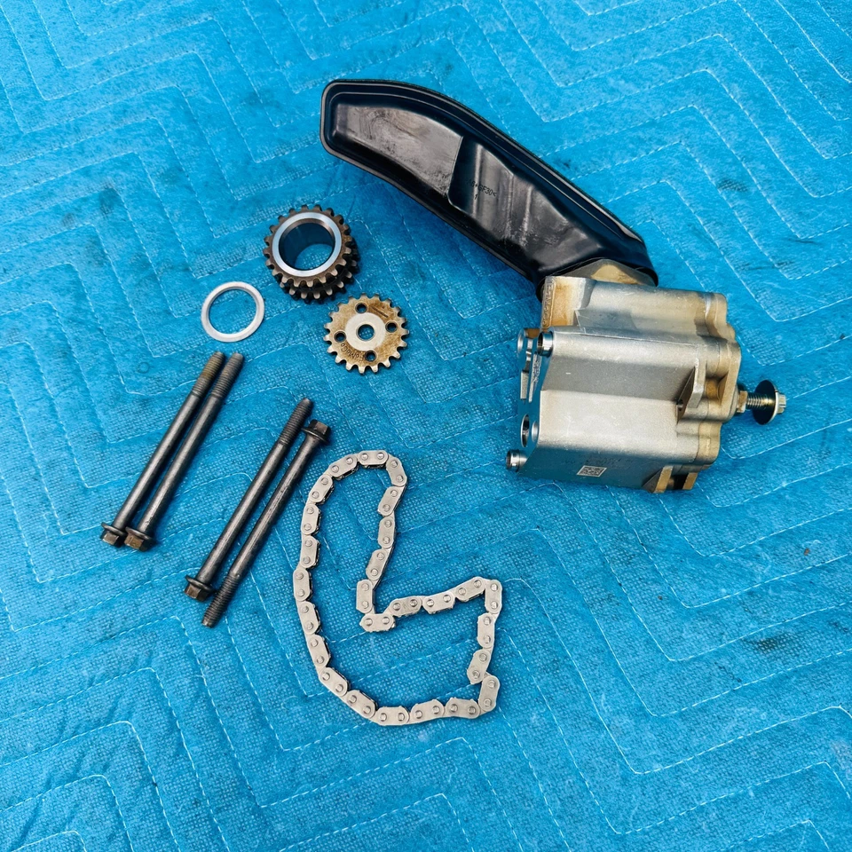 Bomba de óleo do motor Ford Focus ST 2.0 2015–2018 com corrente, engrenagens e tensor fabricante de equipamento original F2 - Imagem 4 de 4