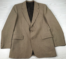 Vintage Levi's Blazer Sport Coat 42 Brown Wool 2 Button Single Vent Business 80s