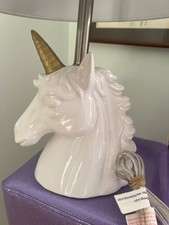 UNICORN Ceramic Night Light Lamp Figurine 18.5  