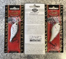 3 Packs Lucky Craft KJ Flat 1.5 Floating Splatter Back