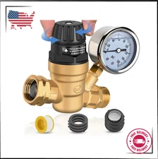 Nilight RV Water Pressure Regulator for RV Camper, Adjustable Handle Water Hose