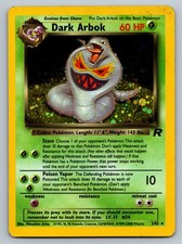 Dark Arbok Rare Holo Pokemon Card Team Rocket 2/82 Basic 1999 Holographic MP
