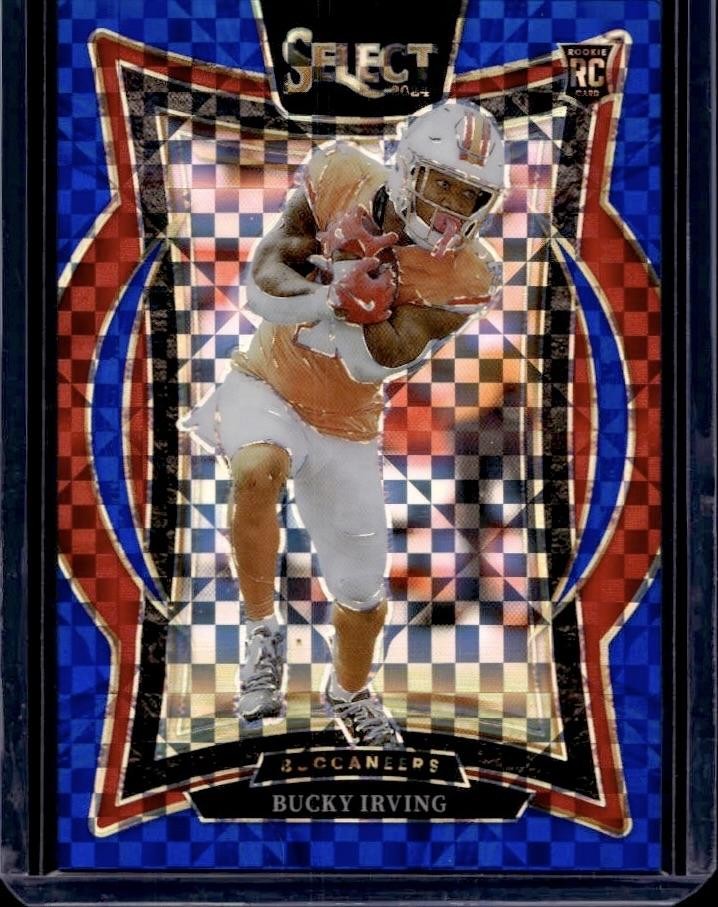 2024 Panini Select Bucky Irving - Concourse Level - Blue Prizm RC /249