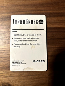 Turbo Express 16 Grafx NEC  King of Casino Video Game HuCard