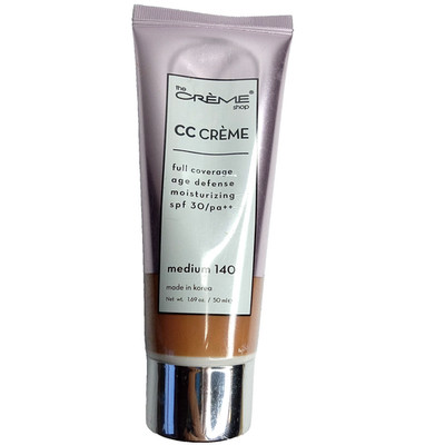 The Creme Shop CC Full Coverage Age Defense Moisturizing w/SPF 30- Medium 140