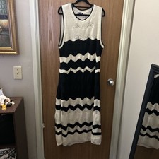 Gap Dress Knit Black & Ivory XXL Worn Once Excellent Condition