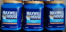 LOT of 3 NEW CANS MAXWELL HOUSE ORIGINAL ROAST COFFEE 38.2 OZ 2 LB 6.2 OZ EACH