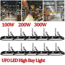 UFO LED High Bay Light Industrial Warehouse Factory Workshop Lamp 100W 200W 300W