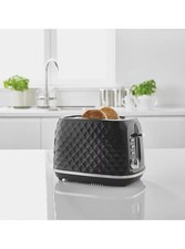 Black Diamond textured Toaster 2 Slice Toaster Brand New