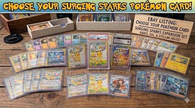 POKEMON SURGING SPARKS MINT SINGLE CARDS - Pick Your Card TCG