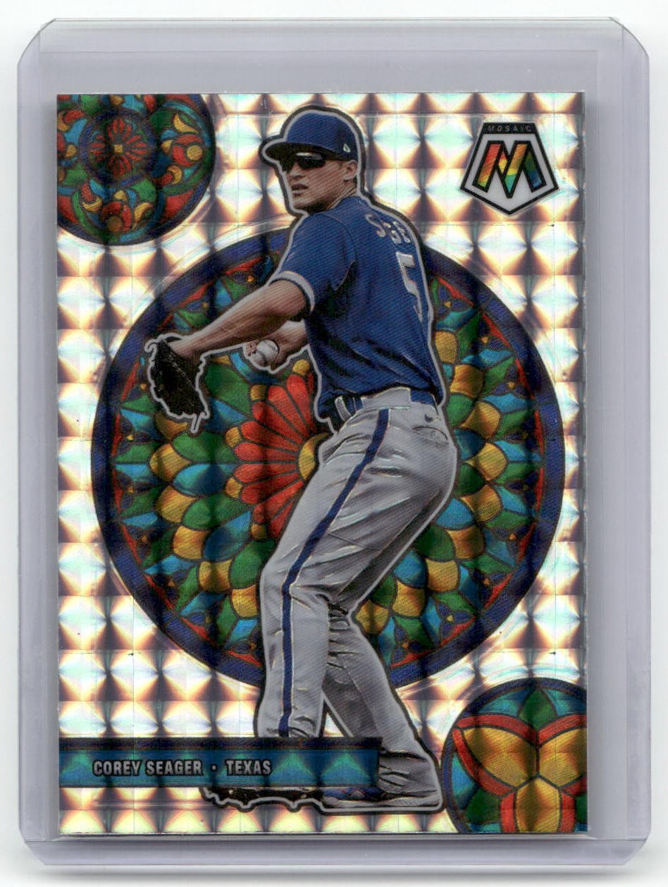 2022 Panini Mosaic #GM-7 Corey Seager Glass Mosaic