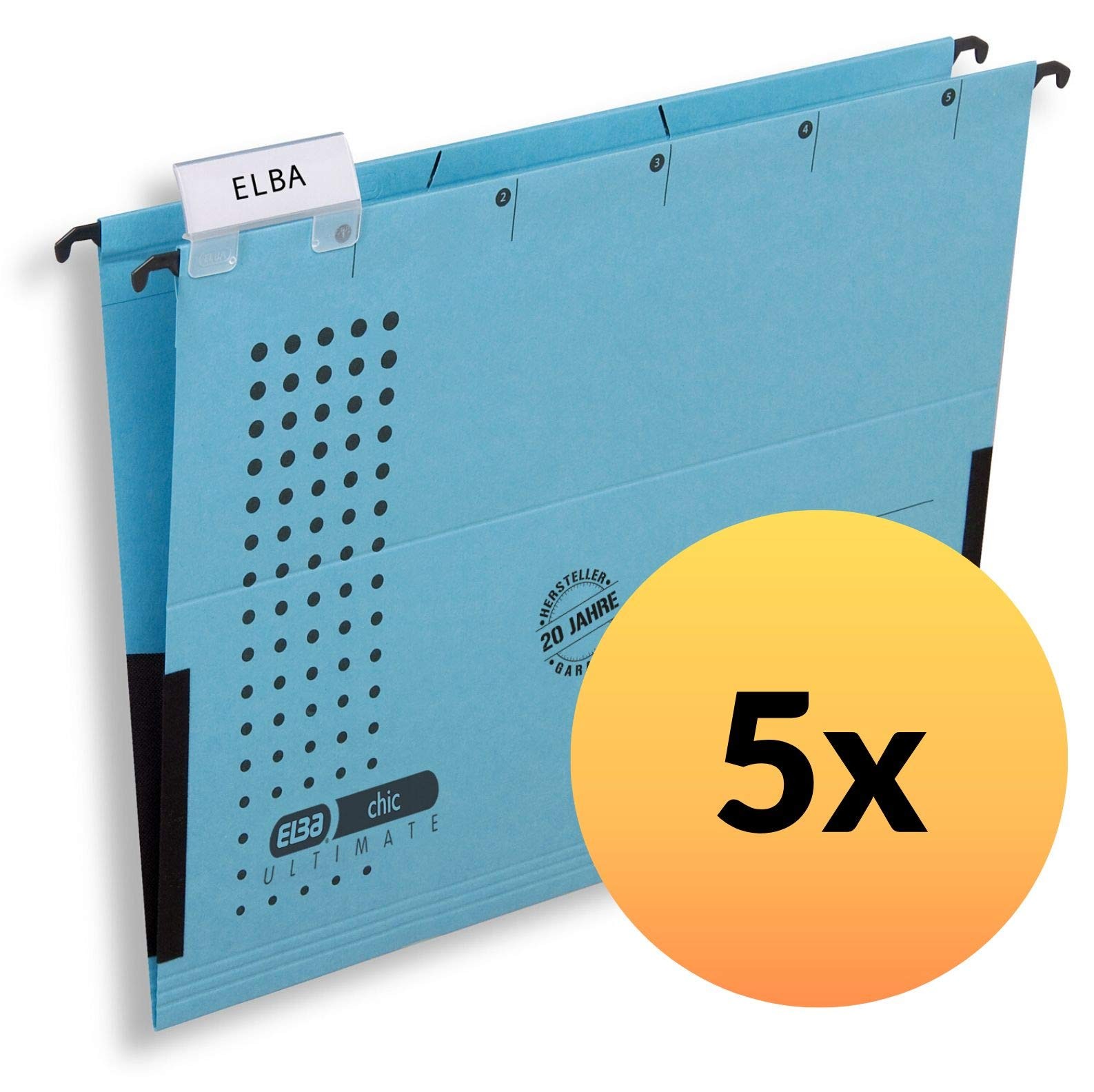 Elba Chic VE585803BL Suspension Files A4 RC Cardboard 230 gm Pack of 5 Blue 5990₽