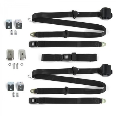 Ford 1933 - 1934  Model C  Standard 3pt BK Bench Seat Kit w/Brackets 3 Belts