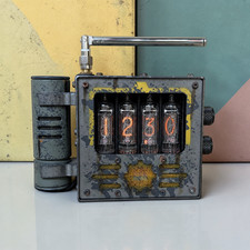 Nixie, VFD, Numitron Tube Clock with FM Radio, Bluetooth Speaker, Geiger Counter