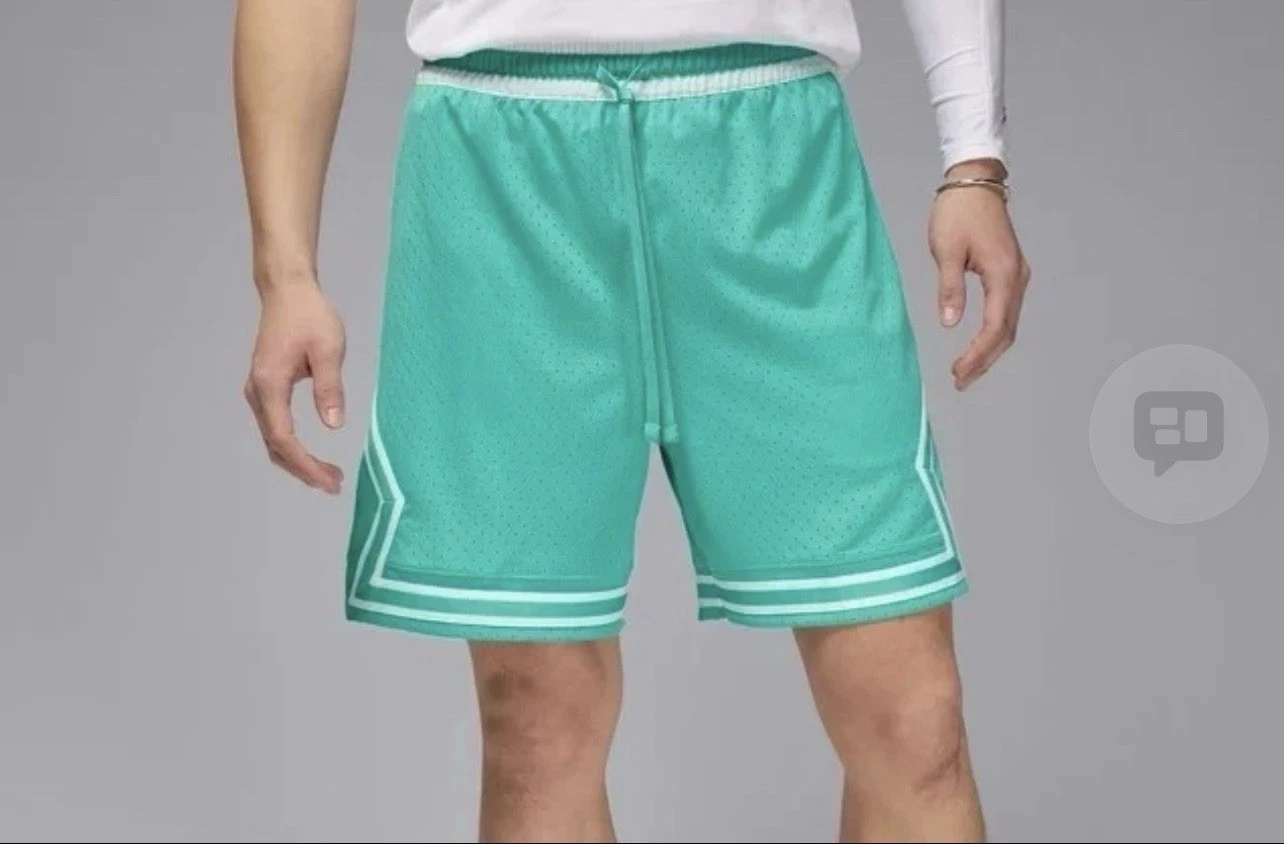 Air Jordan Diamond Dri-FIT Sport Mesh Shorts Washed Teal Men's XL HF9910-392
