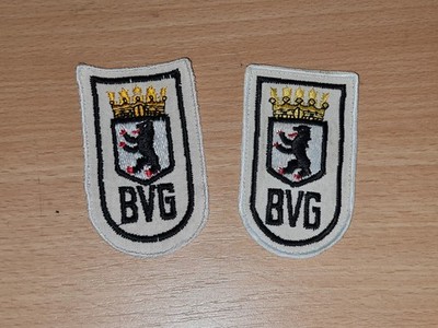 2 Stück BVG Aufnäher Patches * Berlin Verkehrsbetriebe Bus U-Bahn S-Bahn Tram