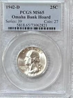 1942 D Washington Quarter Graded MS 65 by PCGS - Blast White/Nice Luster