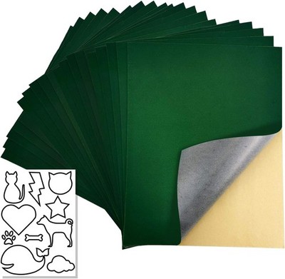20 Pcs Self-Adhesive Velvet Sheets, Flannel Fabric for Jewelry Lining