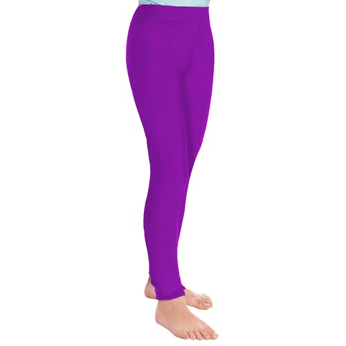 Kids Girls Metallic Long Pants Stretchy Legging Skinny Gym Trouser Dancewear - Picture 21 of 64