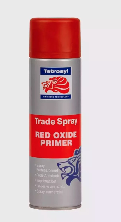 Tetrosyl Red Oxide Trade Aerosol Adjustable Nozzle Spray Primer 500ml