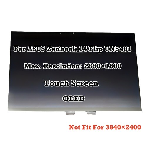 14" ASUS ZenBook 14 Flip UN5401 2.8K OLED LCD Assembly Complete Touch Screen - Picture 10 of 13