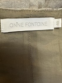 Anne Fontaine Paris Romeo Linen Blend Waistcoat Corset Vest Top Size 40 US 6/8