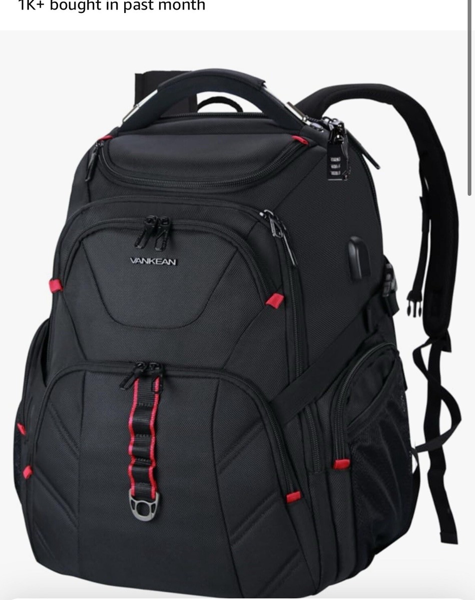 Travel Laptop Backpack 17.3 Inch TSA Friendly, Water-Repellent Anti KROSER™ TSA Friendly Travel Laptop Backpack 17.3 inch XL  main image 3