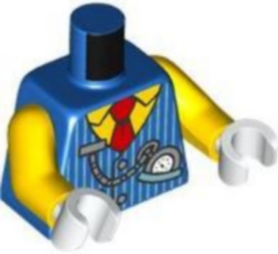LEGO 973pb5146c01 Disney Mickey Mouse Torso Weste mit gelbem Hemd, rote Krawatte, Met