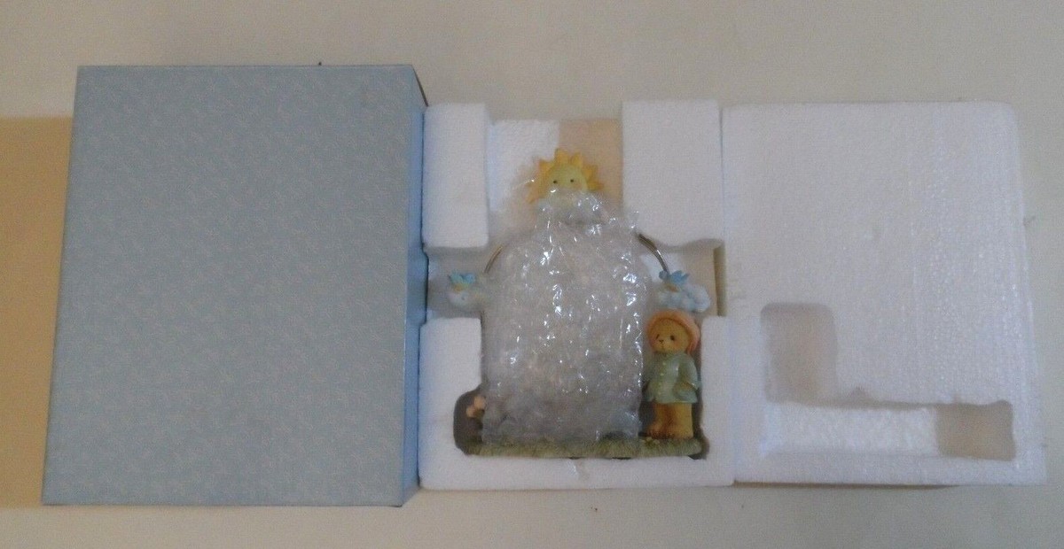 2004 Enesco Teddies to Cherish Swing 'N Sway Teddies RAINY DAYS