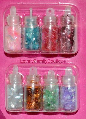 Nail Art Sparkle 8 Colors Bling Shine Dazzling Art For Your Nails Manicure Art