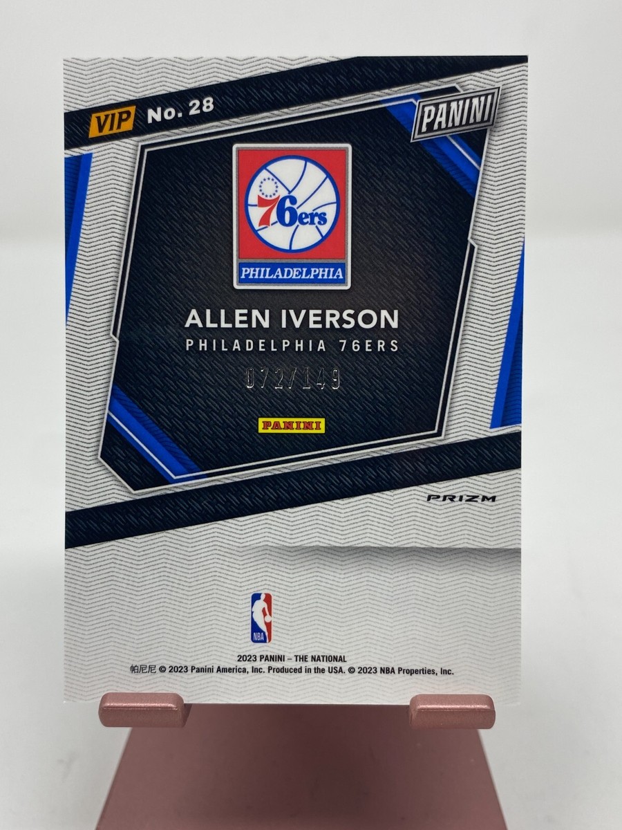 2023 PANINI THE NATIONAL VIP GOLD ALLEN IVERSON 76ERS
