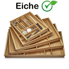 Orga-Box&reg; III Besteckeinsatz Eiche Schubladeneinsatz Holzeinsatz Nobilia K&uuml;che