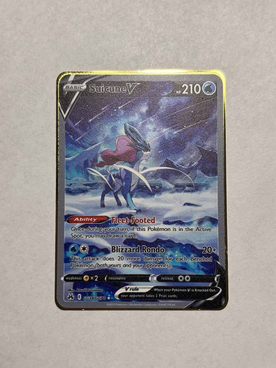 Pokémon Suicune V Crown Zenith: Galarian Gallery GG38/GG70 Pokémon Suicune V Crown Zenith: Galarian Gallery GG38/GG70
