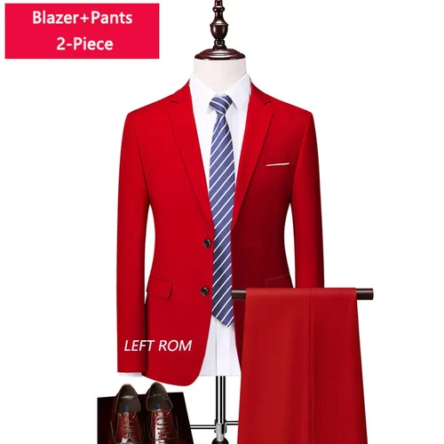 ( Sakko + Weste + Hose ) Boutique Herren Anzug 3-teiliges Set Bräutigam Brautkleid - Bild 42 von 52