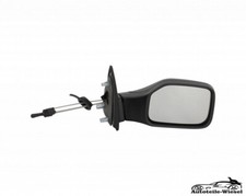 Außenspiegel Rechts Konvex Manuell Schwarz für Peugeot 106