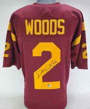 Robert Woods Signed USC Trojans Jersey (Beckett) Houston Texans Wide Receiver