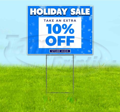 HOLIDAY SALE 10% OFF 18x24 Yard Sign WITH STAKE Corrugated Bandit BUSINESS DEALS